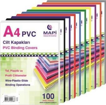 Mapi A-4 Cilt Kapağı 160 Mm Mavi 100 Lü 2040204 (1 Paket 100 Adet)