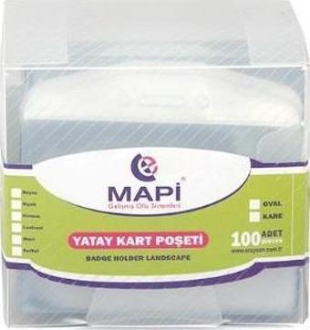 Mapi Oval Yaka Kartı Poşeti Beyaz 100 Lü 9101000 (1 Paket 100 Adet)