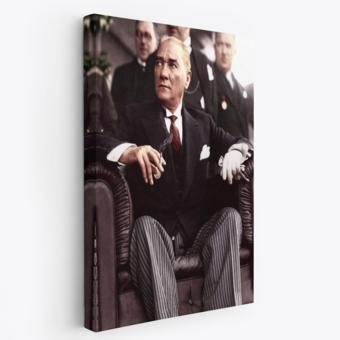 Mustafa Kemal Atatürk Portresi Dekoratif Kanvas Tablo, Duvar Dekoru CH58