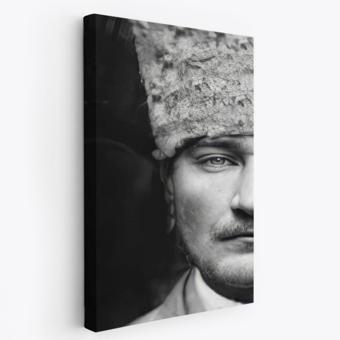 Mustafa Kemal Atatürk Portresi Dekoratif Kanvas Tablo, Duvar Dekoru FP140