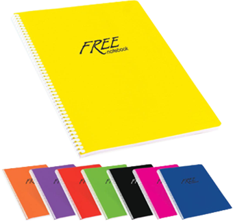 Keskin Color Free - A4 120 Yaprak Çizgili Defter Spiralli Pp Kapak 320451-99