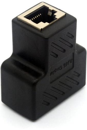 Dnr Bilişim Eternet İnternet Çoğaltıcı Rj45 Adaptörü 1 İla 2 Ethernet Rj45 Çoğaltıcı Cat7 Cat6 Cat5E