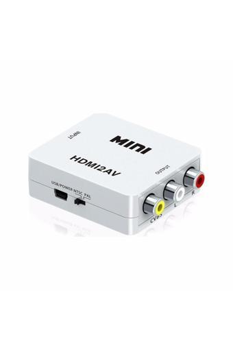 Dnr Bilişim Hdmi Input - Rca Output-Çıkış(Kırmızı-Sarı -Beyaz Kablo) Tos Av Çevirici Dönüştürücü Ps3/Ps2/Tv/Xbox