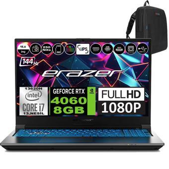 Erazer Deputy P60I Intel Core I7 13620H 64GB 512GB SSD RTX4060 Windows 11 Pro 15.6" Fhd IPS 144Hz Taşınabilir Bilgisayar MD62749P09 + Zetta Çanta
