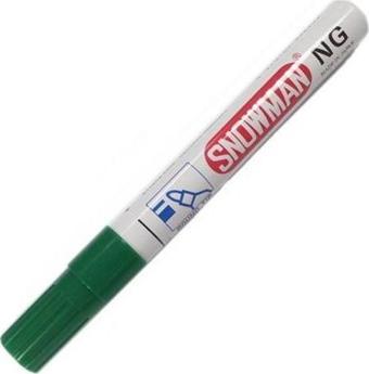 Snowman Cg-12 Yuvarlak Uç Permanent Markör Kalem Yeşil (12 Li Paket)