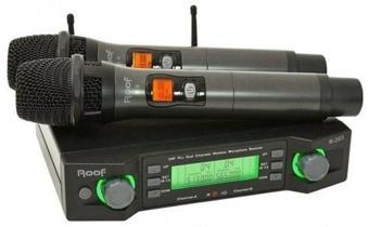 Roof R-203 (EL+EL) 2 Kanal Uhf 2 El Kablosuz Mikrofon