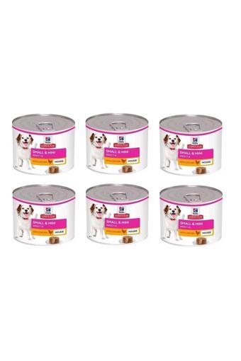 Hill'S Small Mini Mousse Küçük Ve Mini Irk Tavuklu Yetişkin Ezme Köpek Konservesi 200Gr X 6 Adet