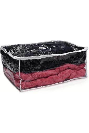 Bono Pvc Şeffaf Dolap İçi Düzenleyici Çanta Yorgan Battaniye Giysi Oyuncak Çantası 60X60X12