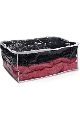 Bono Pvc Şeffaf Dolap İçi Düzenleyici Çanta Yorgan Battaniye Giysi Oyuncak Çantası 60X60X12 3 Adet