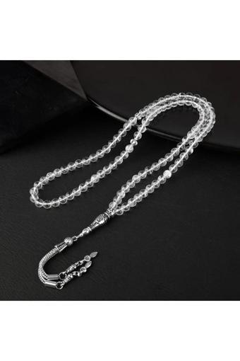 Sertifikalı Kristal Kuvars Doğal Taş Tesbih 99luk 6mm