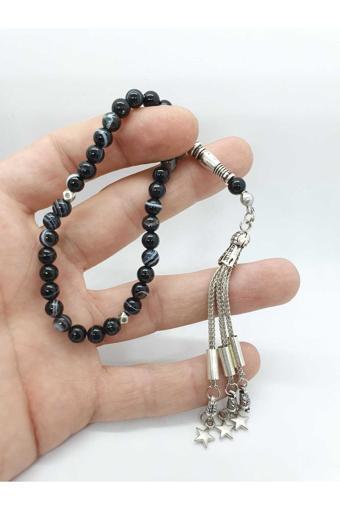 Süleymaniye Akik Taşı Doğal Taş Tesbih 6 mm