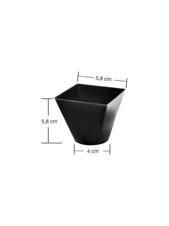Plastik Mini Kap 120 cc Siyah ( 25ADET)