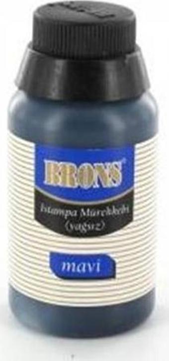 Brons Br-315 İstampa Mürekkebi 30 Cc Mavi 12 Li (1 Paket 12 Adet)