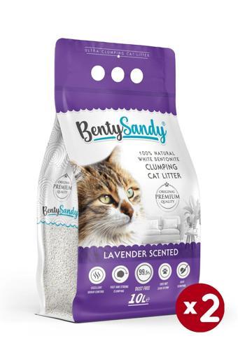 Lavanta Kokulu Topaklanan Ince Taneli Kedi Kumu 10lx2