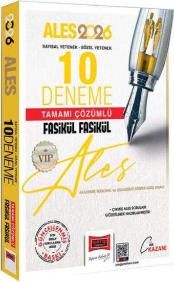 Yargı Yayınları 2026 ALES VIP Sayısal Sözel Yetenek Tamamı Çözümlü Fasikül Fasikül 10 Deneme - Yargı Yayınları