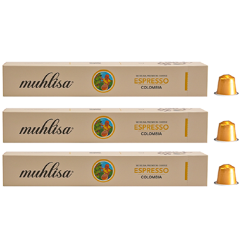Muhlisa Espresso Colombia Kapsül Kahve 3 Kutu (30 KAPSÜL) %100 Arabica