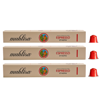 Muhlisa Espresso Ethiopia Kapsül Kahve 3 Kutu (30 KAPSÜL) %100 Arabica