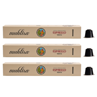 Muhlisa Espresso Kenya Kapsül Kahve 3'lü Kutu (30 Kapsül) %100 Arabica