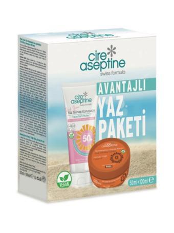 Cire Aseptine Yaz Paket Pink Shine 50 SPF + Bronzlaştırıcı Güneş Kremi Havuç 100Ml