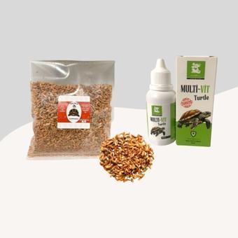 Kaplumbağalar İçin Gammarus Karides 50Gr + Kaplumbağalar İçin Multivitamin 50ML