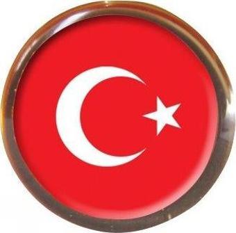 Vatan Vt601 Rozet Türk Bayraklı Yuvarlak 30 Lu (1 Paket 30 Adet)
