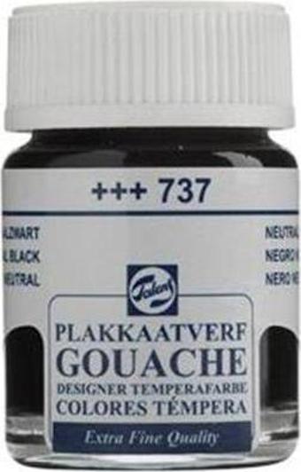 Talens 737 Guaj Boya 16 Ml Black Siyah (10 Lu Paket)
