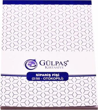 Gülpaş 107 Sipariş Fişi Otocopyli 2-50 14X20 Cm (12 Koçan)