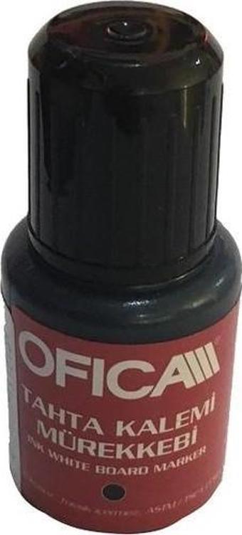 Ofica Fmm-05K Tahta Kalem Mürekkebi 20 Ml Kırmızı (12 Li Kutu)