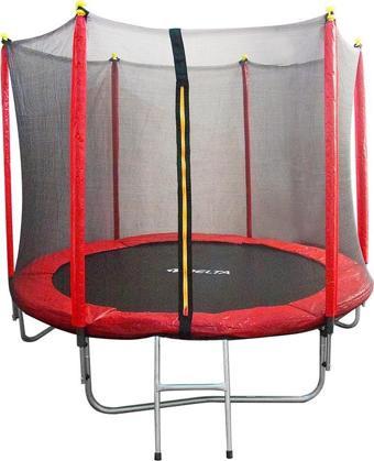 Delta Fileli Korumalı 244 cm x 214 cm Trampolin- 96 inç Trambolin