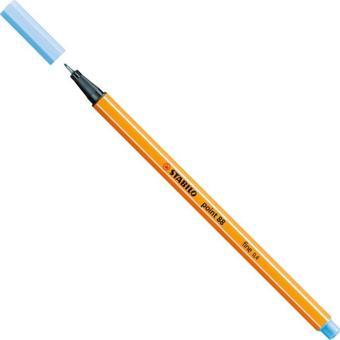 Stabilo 88/11 İnce Uçlu Keçeli Kalem 88 Point 0.4 Mm Buz Mavisi (10 Lu Kutu)