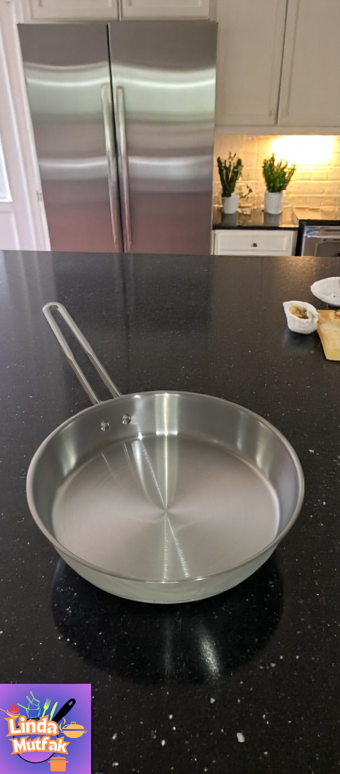 Akdeniz 26 Cm Metal Kulplu Çelik Tava