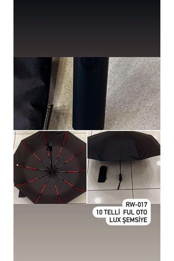 Rainwalker Kauçuk Saplı Full Otomatik Güçlendirilmiş İskelet Şemsiye ( 10 Telli )