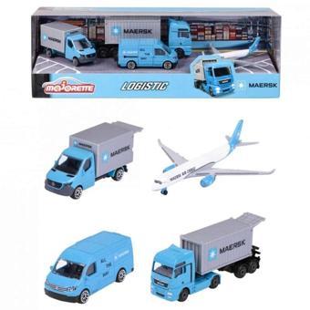 Nessiworld Majorette Maersk Temalı Lojistik 4'lü Koleksiyon Paketi