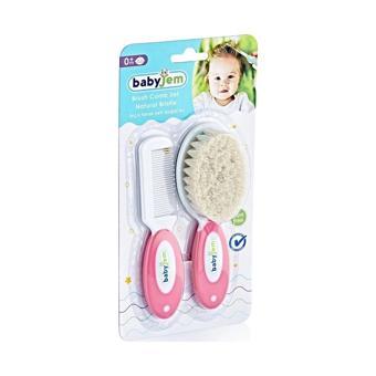 Nessiworld   Doğal Kıl Fırça Tarak Seti 519 Pembe