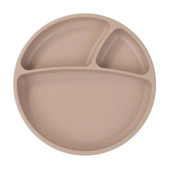 Nessiworld  Porsiyon Vakum Tabanlı Silikon Tabak Bubble Beige