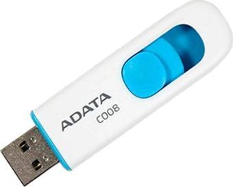 Adata C008-32Gb 32Gb Usb2.0 Classic (White + Blue) Flash Bellek