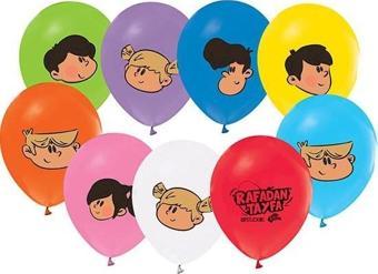 Balonevi Balon 4+1 Rafadan Tayfa Baskılı 12 Inç (8 Li Paket) BMB1112LRT7856