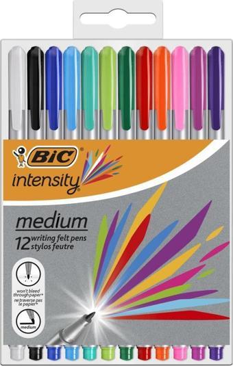 Bic İntensity Medium Liner Keçe Uçlu Kalem 0,8 Mm Medium Uç Karışık (12 Li Kutu) 964893