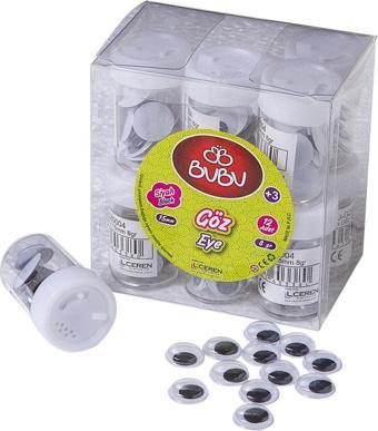 Bu-Bu Siyah Göz 15 Mm 8 Gram Pvc Kutu (12 Tüp) Bubu-Gz0004