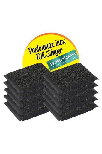 Inox Telli Temizlik Süngeri 10lu Paket
