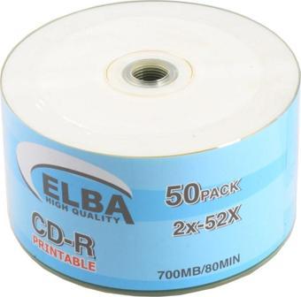 Elba Cd-R 700Mb-80Min Printable (50 Li Paket)