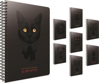 Gıpta Glow Notes Spiralli Sert Kapak Defter 17X24Cm 120 Yaprak Çizgili 3-4202000-2011 (Asorti 1 Adet)