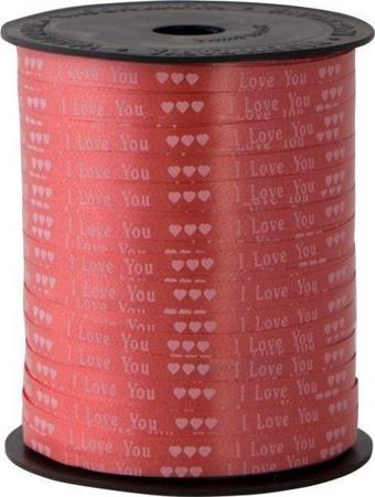 Helvacıoğlu Vagon Rabant (Rafya) 5 Mm X 200 Metre Kırmızı İ Love You 4061 (2 Li Paket)