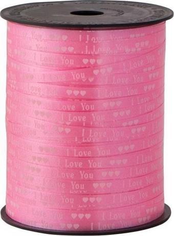 Helvacıoğlu Vagon Rabant (Rafya) 5 Mm X 200 Metre Pembe İ Love You 4062 (2 Li Paket)