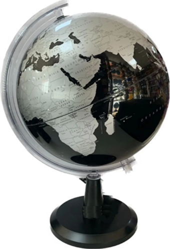 Gürbüz Dünya Küre Siyah Plastik 30Cm 48437