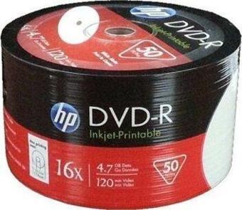 HP 4,7Gb-120Min 16X 50 Li Shrink Printable Dvd-R