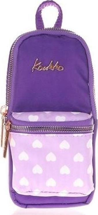 Kaukko Kalem Çantası Soft Floral Junior Bag Purple K2440