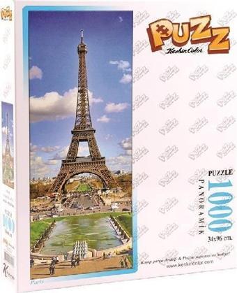 Keskin Color 34X96Cm 1000 Parça Panoramik Puzzle Yapboz Paris (Toz Yapıştırıcı Hediyeli)