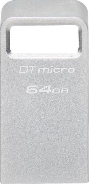 Kingston Dtmc3G2-64Gb Datatraveler Micro 200Mb-S Metal Usb 3.2 Gen 1 Flash Bellek