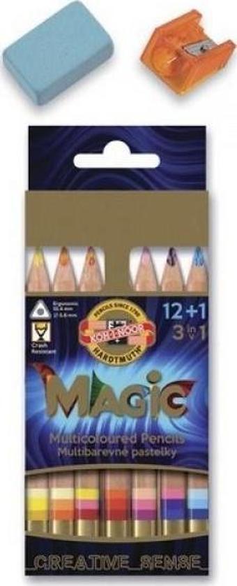 Koh-i Noor Magic Pencils 12+1 Fsc Sihirli Kalem Kuru Boya Kalemi 3404N